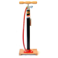 JUMBO ORIGINAL FIETS / VLOERPOMP MET HOUTEN PLANK COMPLEET LOS VERPAKT