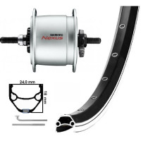 KGS VOORWIEL 28 INCH (622) ZAC/ECO 19 ZW/ZILV NAAFDYN.RB.BRAKE 6V-1,5 W VAST