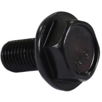 AA+ CRANKBOUT MET FLENS M8X15 ZWART STAAL ZAKJE 10 STUKS
