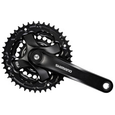 SHIMANO CRANKSTEL FC-TY501 ALTUS 42X34X24T 170MM 6-8 SPEED ZWART