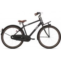 BIKEFUN 24LJD95 24INCH JONGENS LOAD 3 SPEED ZWART MAT MET VOORDRAGER