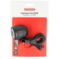 SIMSON S022045 AURORA E-BIKE KOPLAMP E-LINE 6-48V 60HB OP KAART