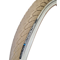 DELI TIRE BUITENBAND 26 INCH 26X1.75 47-559 CREME / WIT ANTI-LEK BREAKER REFLECTIE DELI TIRE BUITENBAND 26 INCH 26X1.75 47-559 CREME / WIT ANTI-LEK BREAKER REFLECTIE