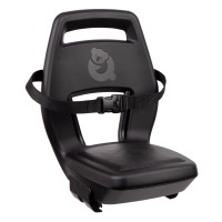 QIBBEL Q340 ACHTERZITJE 6+ JUNIOR MET VOETSTEUNEN EN BESCHERMPLATEN ZWART