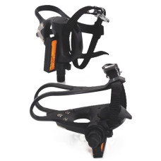 XLC PD-R01 PEDAALSET 9/16 RACE KUNSTSTOF MET TOECLIPS ZWART BLISTER