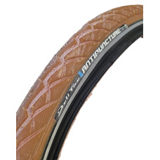 DELI TIRE BUITENBAND 24 INCH 24X1.75 47-507 TRANSPARANT BRUIN / ZWART ANTI-LEK BREAKER REFLECTIE DELI TIRE BUITENBAND 24 INCH 24X1.75 47-507 TRANSPARANT BRUIN / ZWART ANTI-LEK BREAKER REFLECTIE