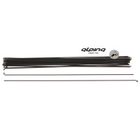 ALPINA SPAKEN RVS ZWART 14G/290 EXCLUSIEF NIPPELS 1440 STUKS ALPINA SPAKEN RVS ZWART 14G/290 EXCLUSIEF NIPPELS 1440 STUKS