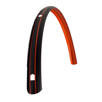 SKS ACHTERSPATBORD 28 INCH KUNSTSTOF 46 MM MAT ZWART / ROOD