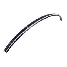 CURANA VOORSPATBORD 28 INCH KUNSTSTOF MAT ZWART MET WITTE BIES 29 MM EXCL. STANG