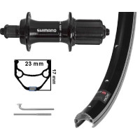 KGS ACHTERWIEL 28 INCH (622) VELG ZWART/ZILVER 7 SPEED ZW UITVAL KGS ACHTERWIEL 28 INCH (622) VELG ZWART/ZILVER 7 SPEED ZW UITVAL