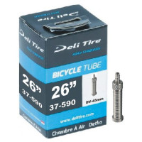 DELI TIRE BINNENBAND DV12 26 INCH 26X1 3/8 32/37-584/590 45 MM DELI TIRE BINNENBAND DV12 26 INCH 26X1 3/8 32/37-584/590 45 MM