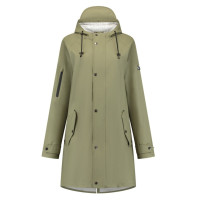 MIRAGE TRENCHCOAT REGENMANTEL SOFT TOUCH MAAT L GROEN