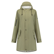 MIRAGE TRENCHCOAT REGENMANTEL SOFT TOUCH MAAT XL GROEN