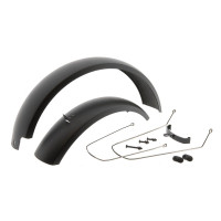 MIRAGE SPATBORDSET FATBIKE 20 INCH 110 MM ZWART KUNSTSTOF INCL. BEVESTIGING