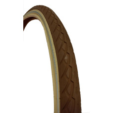 DELI TIRE BUITENBAND 28X1.75 47-622 BRUIN/CREME BREAKER ANTI-LEK REFLECTIE
