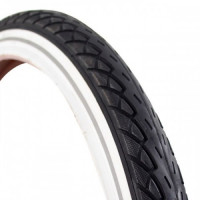DELI TIRE BUITENBAND 28X1.75 47-622 ZWART/WIT BREAKER ANTI-LEK REFLECTIE