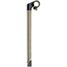 HZB STUURPEN RVS MET ZWARTE KOP 22.2 / 230 / 40 MM 1501229