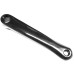 HZB CRANK LINKS BSA ZWART ALUMINIUM 170 MM
