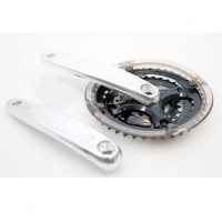 LASCO CRANKSET 24/34/42T ZILVER/ZWART VERDIEPT -4MM