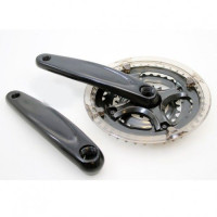 LASCO CRANKSET 24/34/42T ZWART/ZWART VERDIEPT -4MM