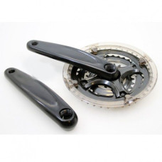 LASCO CRANKSET 24/34/42T ZWART/ZWART VERDIEPT -4MM