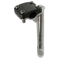 HZB BMX STUURPEN 21.1 MM VAST 21.1/185/40 MM ZWART/ZILVER