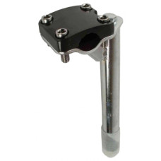 HZB BMX STUURPEN 21.1 MM VAST 21.1/185/40 MM ZWART/ZILVER