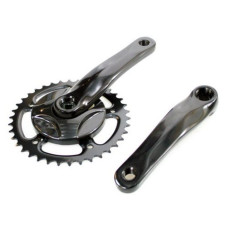 HZB CRANKSET 38 TANDS 152 MM MET DISK 95 MM 1/8 + 3/32 ALUMINIUM ZWART