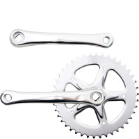 HZB KETTINGWIEL / CRANKSET ALU 42 TANDS 170 MM 3/32 ZILVER