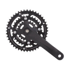 LASCO FM628 CRANKSET ALU / CNC BSA 44/32/22 -1 MM / 170 MM  MAT ZWART