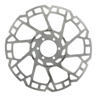 ELVEDES REMSCHIJF 6-GAATS Ø180MM 2,3MM ZILVER
