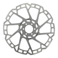 ELVEDES REMSCHIJF 6-GAATS Ø203MM 2,3MM ZILVER