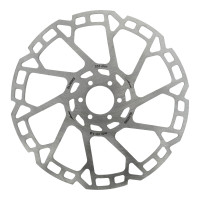 ELVEDES REMSCHIJF 6-GAATS Ø203MM 2,0MM ZILVER