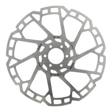 ELVEDES REMSCHIJF 6-GAATS Ø203MM 2,0MM ZILVER