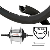 KGS ACHTERWIEL 28INCH (622) VELG EN SPAAK ZILVER NEXUS 7 RB ZILVER