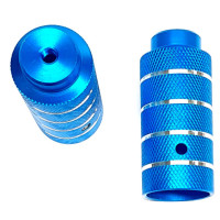 HZB BMX FREESTYLE ASVERLENGERS/PEGS 110 MM BLAUW SET 2 STUKS