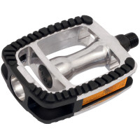 MARWI PEDAALSET SP-812 ANTI-SLIP MET STOOTRAND ZILVER-ZWART