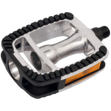 MARWI PEDAALSET SP-812 ANTI-SLIP MET STOOTRAND ZILVER-ZWART
