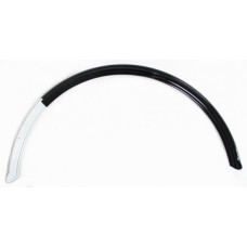 HZB SPATBORD ACHTER STAAL GLANS ZWART 28X11/2 635 ZONDER STANG