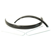 HZB SPATBORDSET STAAL 28 INCH/622 50 MM GLANS ZWART INCLUSIEF STANGEN