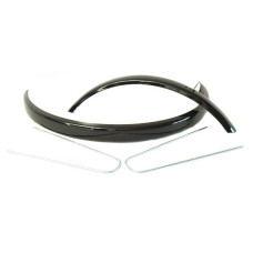 HZB SPATBORDSET STAAL 28 INCH/622 50 MM GLANS ZWART INCLUSIEF STANGEN