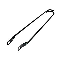 HZB SPATBORDSTANG STAAL 28 INCH MAT ZWART 10 MM ASBEVEST
