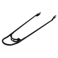 HZB SPATBORDSTANG STAAL 28 INCH/622 GLANS ZWART BUMPER 10MM AS BEV.