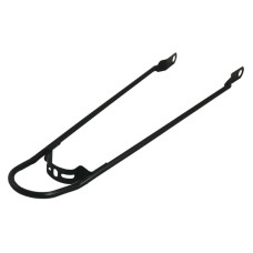 HZB SPATBORDSTANG STAAL 28 INCH/622 GLANS ZWART BUMPER 10MM AS BEV.