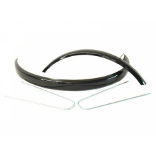 HZB SPATBORDSET STAAL 24 INCH/507 GLANS ZWART 60 MM INCLUSIEF STANGEN
