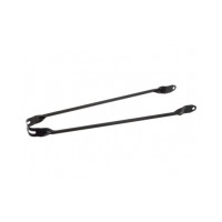 HZB SPATBORDSTANG STAAL 28 INCH MAT ZWART FRAME BEVESTIGING 6 MM