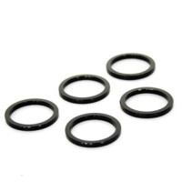 HZB SPACERS 28.6 MM / 1-1/8 INCH  OVERSIZED 3 MM ZWART 5 STUKS 6500025