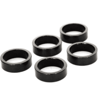 HZB SPACERS 28.6 MM / 1-1/8 INCH OVERSIZED 5 MM ZWART 5 STUKS 6500026