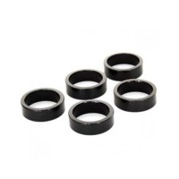HZB SPACERS 28.6 MM / 1-1/8 INCH OVERSIZED 10 MM ZWART 5 STUKS 6500027