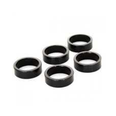 HZB SPACERS 28.6 MM / 1-1/8 INCH OVERSIZED 10 MM ZWART 5 STUKS 6500027
